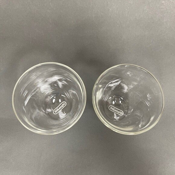 DeLonghi Cappuccino Glasses Clear Glass Double-wall Borosilicate Hand Blown - 2 - Picture 4 of 10